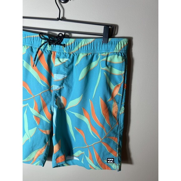 BILLABONG Recycler Sundays Tropical Beach Print Swim Trunks Shorts Mens Size XL - Picture 6 of 12